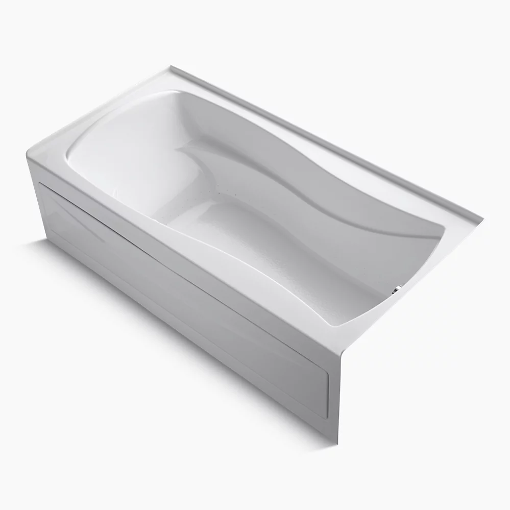 kohler Mariposa®66" x 36" alcove Heated BubbleMassage™ air bath with Bask® heated surface right drain