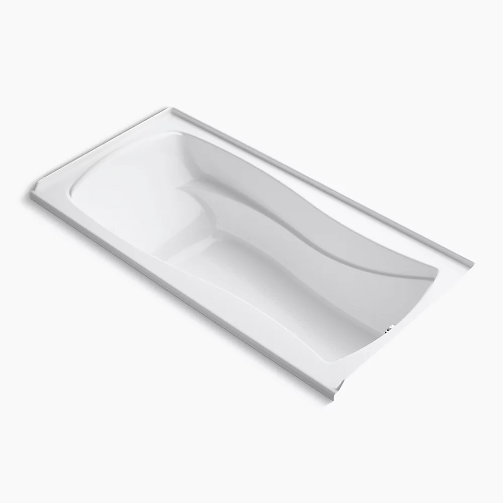 kohler Mariposa®72" x 36" alcove Heated BubbleMassage™ air bath with Bask® heated surface right drain