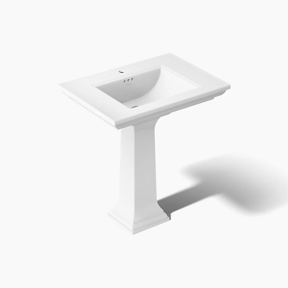 kohler Memoirs® Stately30-3/4" rectangular pedestal bathroom sink