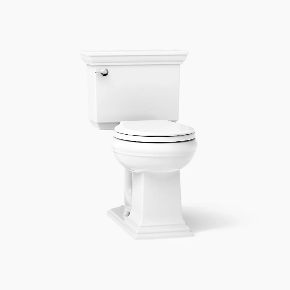 kohler Memoirs® StatelyContinuousClean two-piece round-front toilet 1.28 gpf