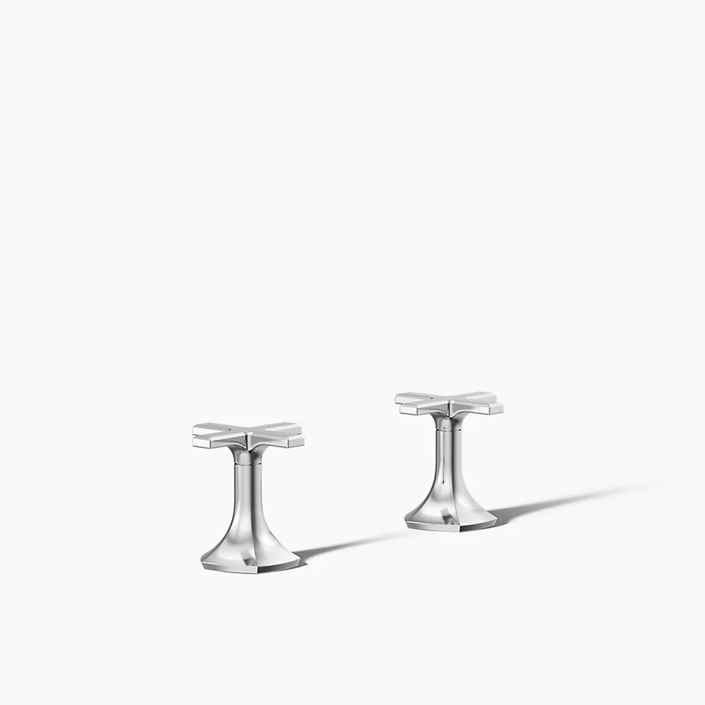 kohler Occasion®Deck-mount bath faucet handles with Cross design