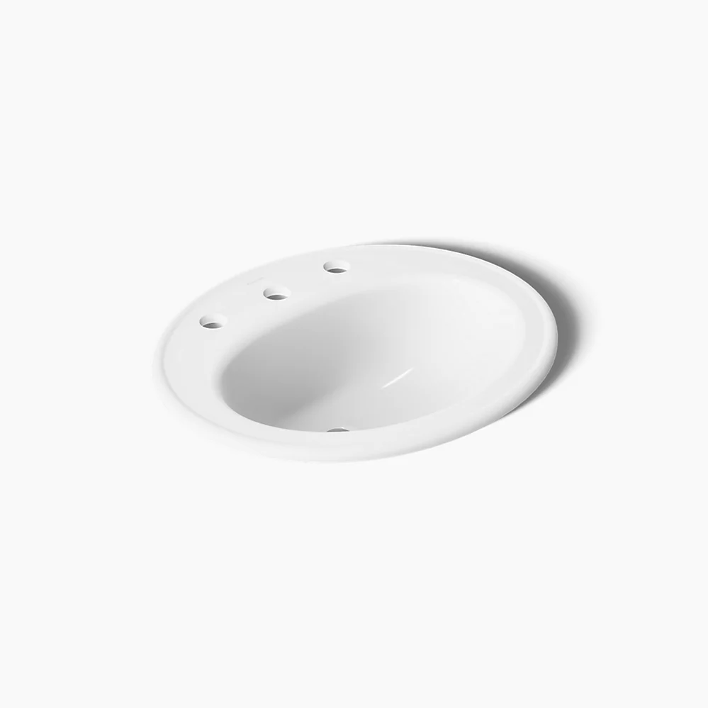 kohler Pennington®20-1/4" oval drop-in bathroom sink