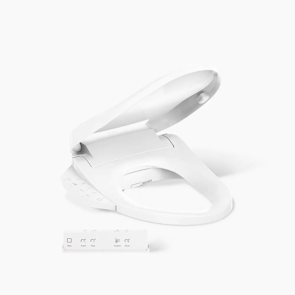 kohler PureWash® E725Elongated bidet toilet seat with remote control