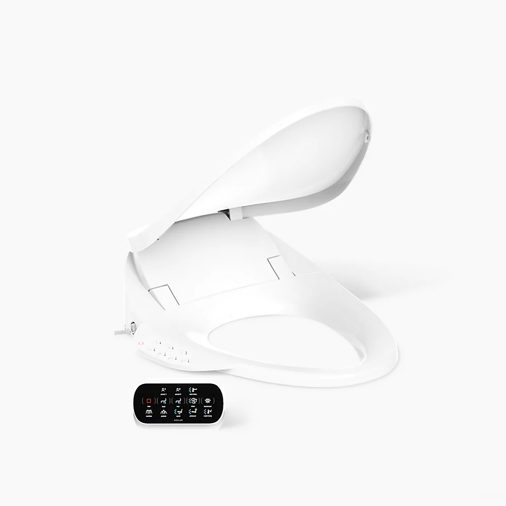 kohler PureWash® E750Elongated bidet toilet seat with remote control