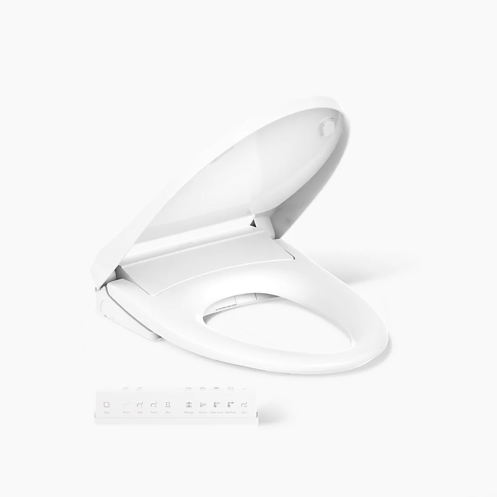 kohler PureWash® E930Elongated bidet toilet seat with remote control