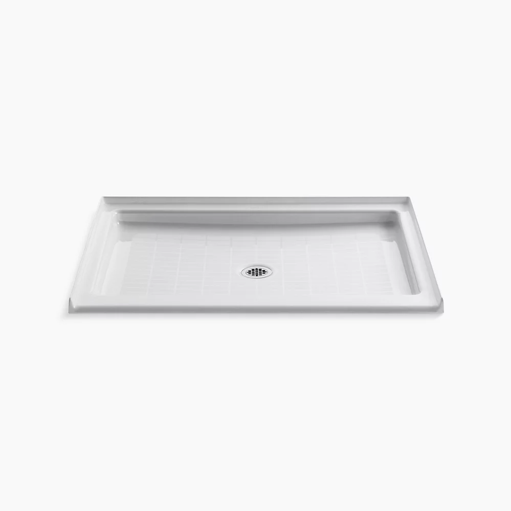 kohler Purist®48" x 36" alcove shower base center drain