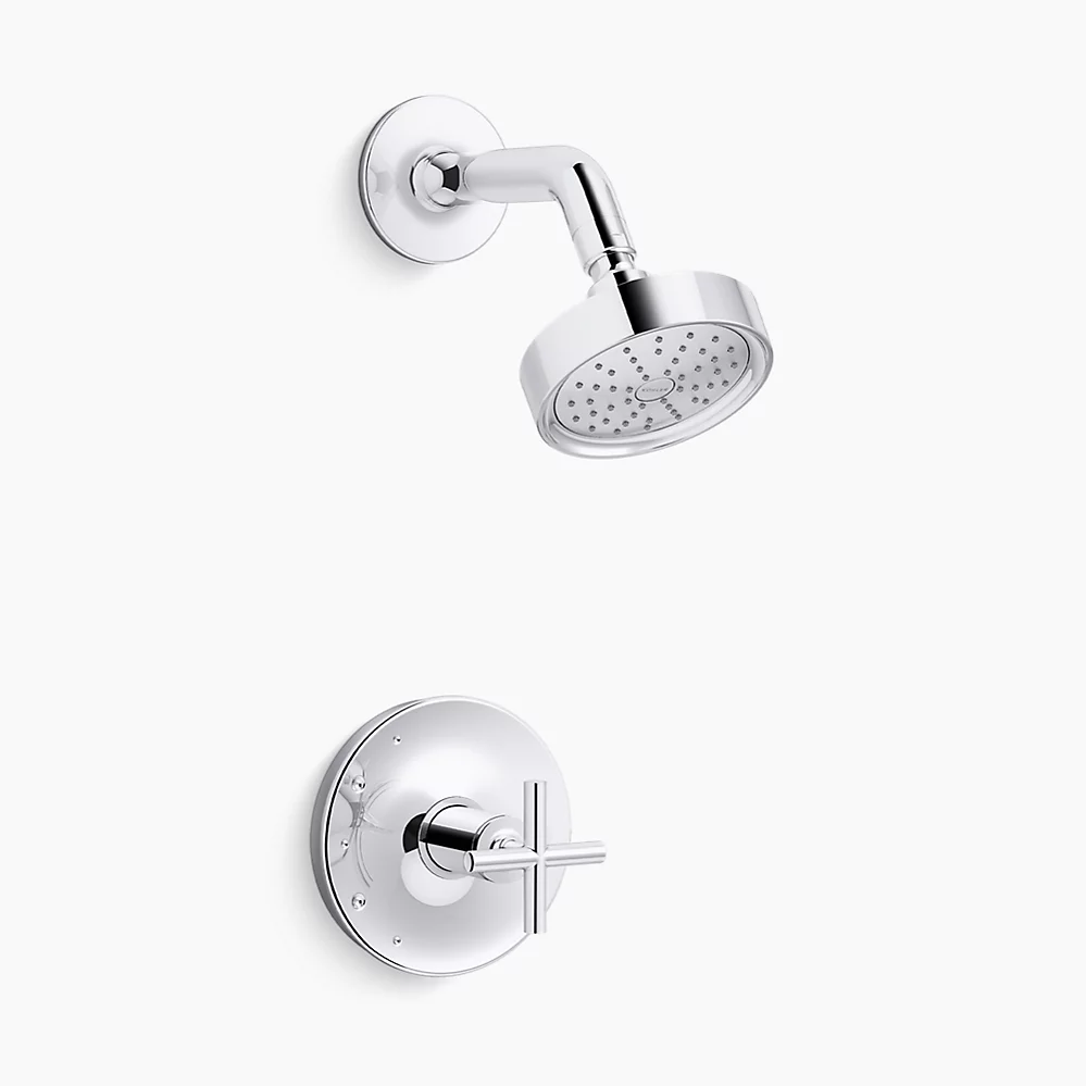 kohler Purist®Rite-Temp® shower trim kit with cross handle 1.75 gpm