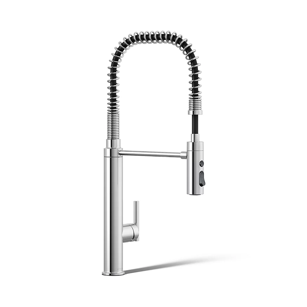 kohler Purist®Semi-professional kitchen sink faucet with three-function sprayhead