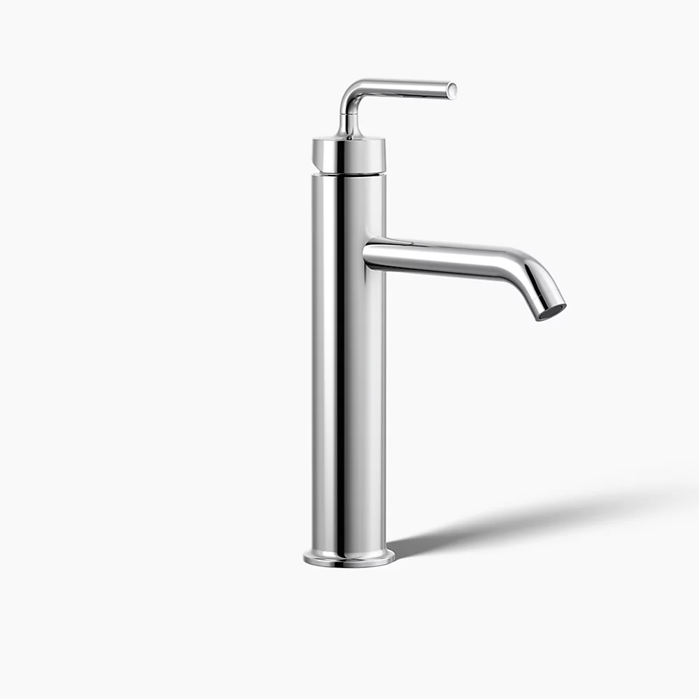 kohler Purist®Tall single-handle bathroom sink faucet with Lever handle 1.2 gpm