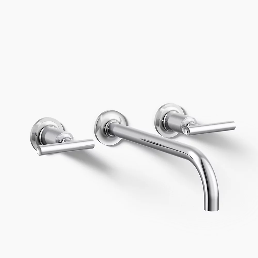 kohler Purist®Wall-mount bathroom sink faucet trim with Lever handles 1.2 gpm