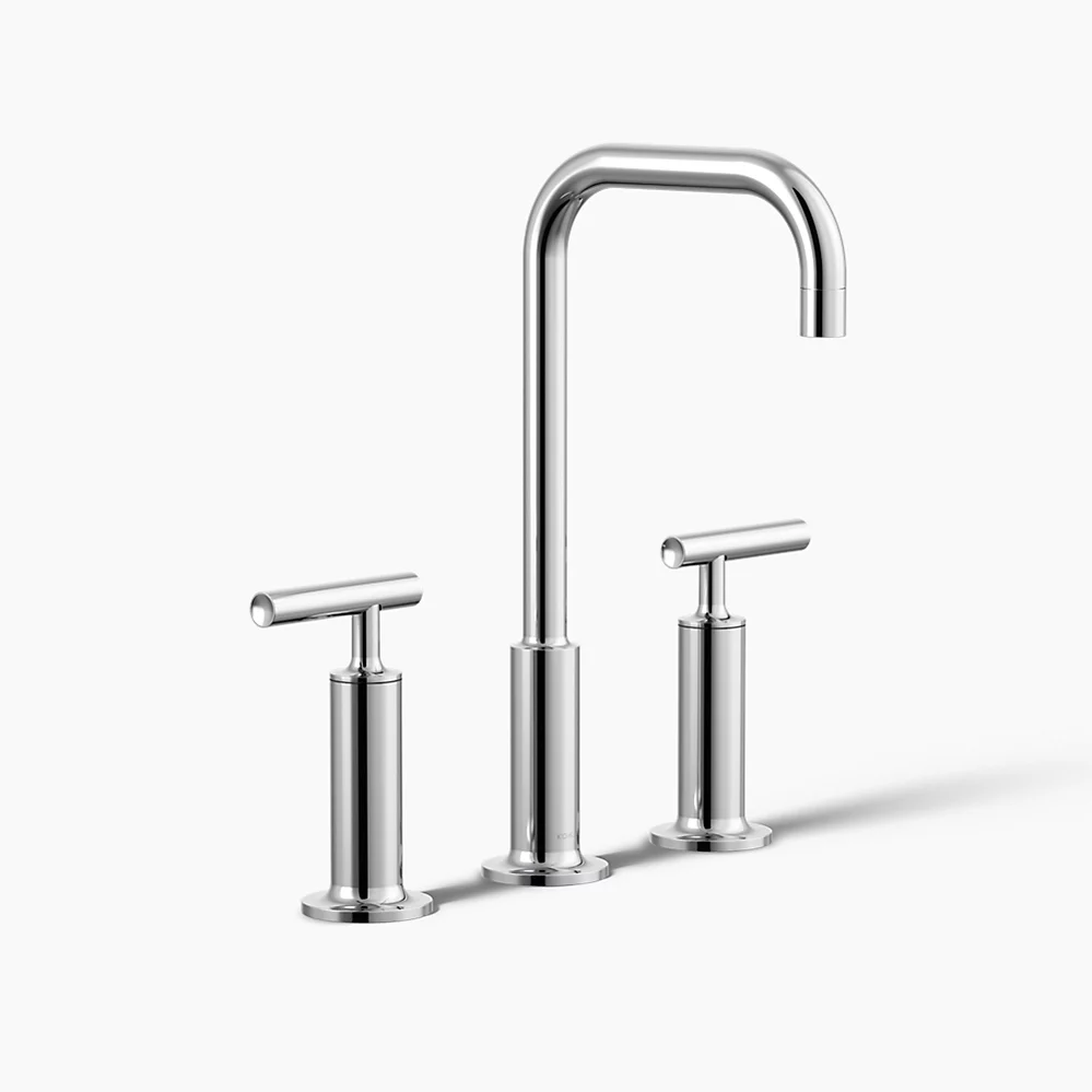 kohler Purist®Widespread bathroom sink faucet with Lever handles 1.2 gpm