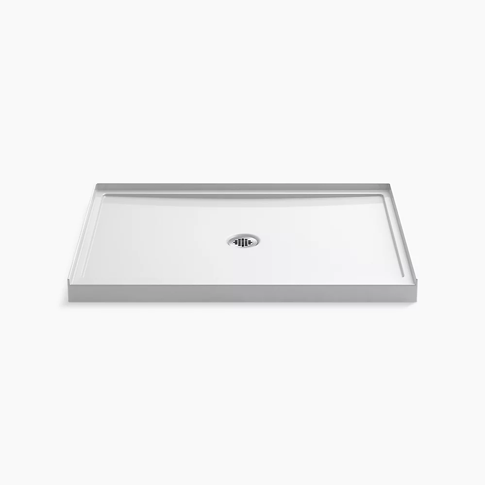 kohler Rely®48" x 34" alcove shower base center drain