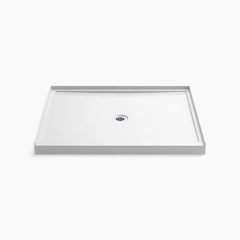 kohler Rely®48" x 42" alcove shower base center drain