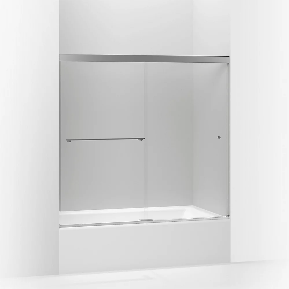 kohler Revel®62" H sliding bath door with 5/16"-thick glass