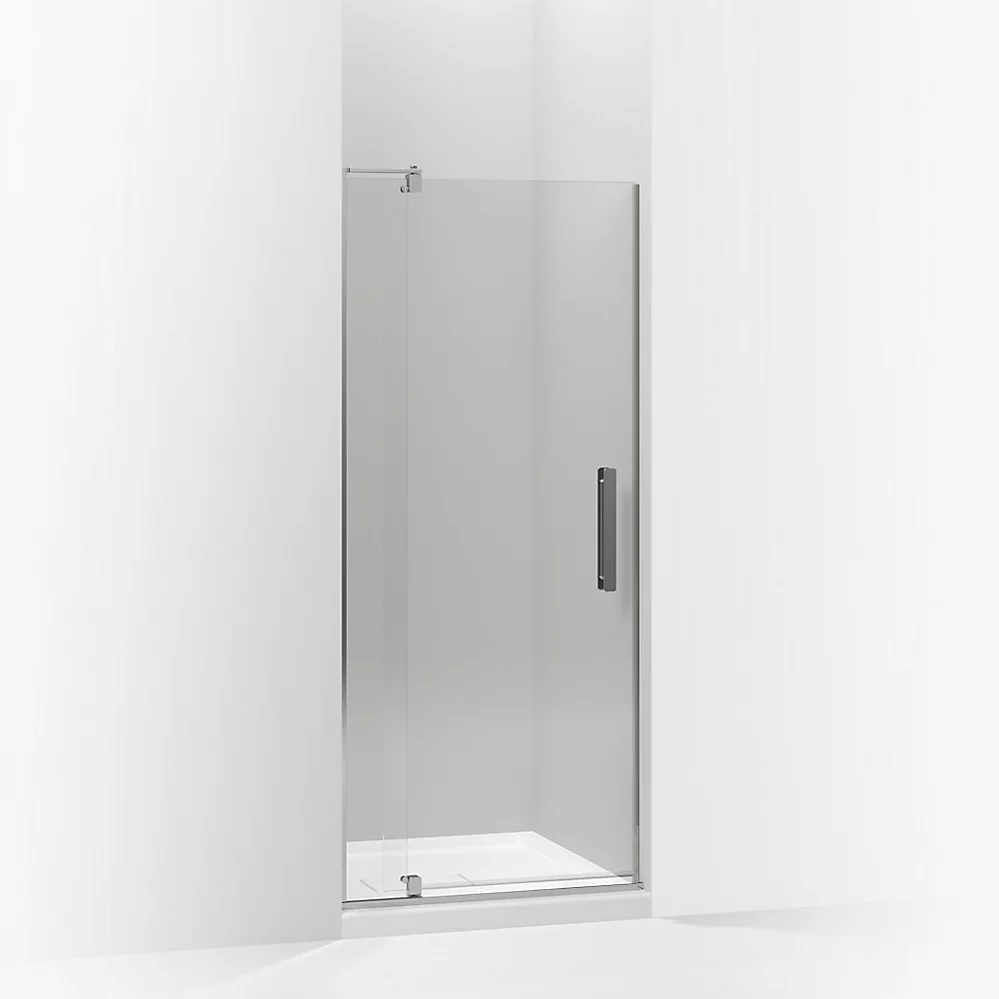 kohler Revel®Pivot shower door 70" H x 27-5/16 - 31-1/8" W with 1/4" thick Crystal Clear glass