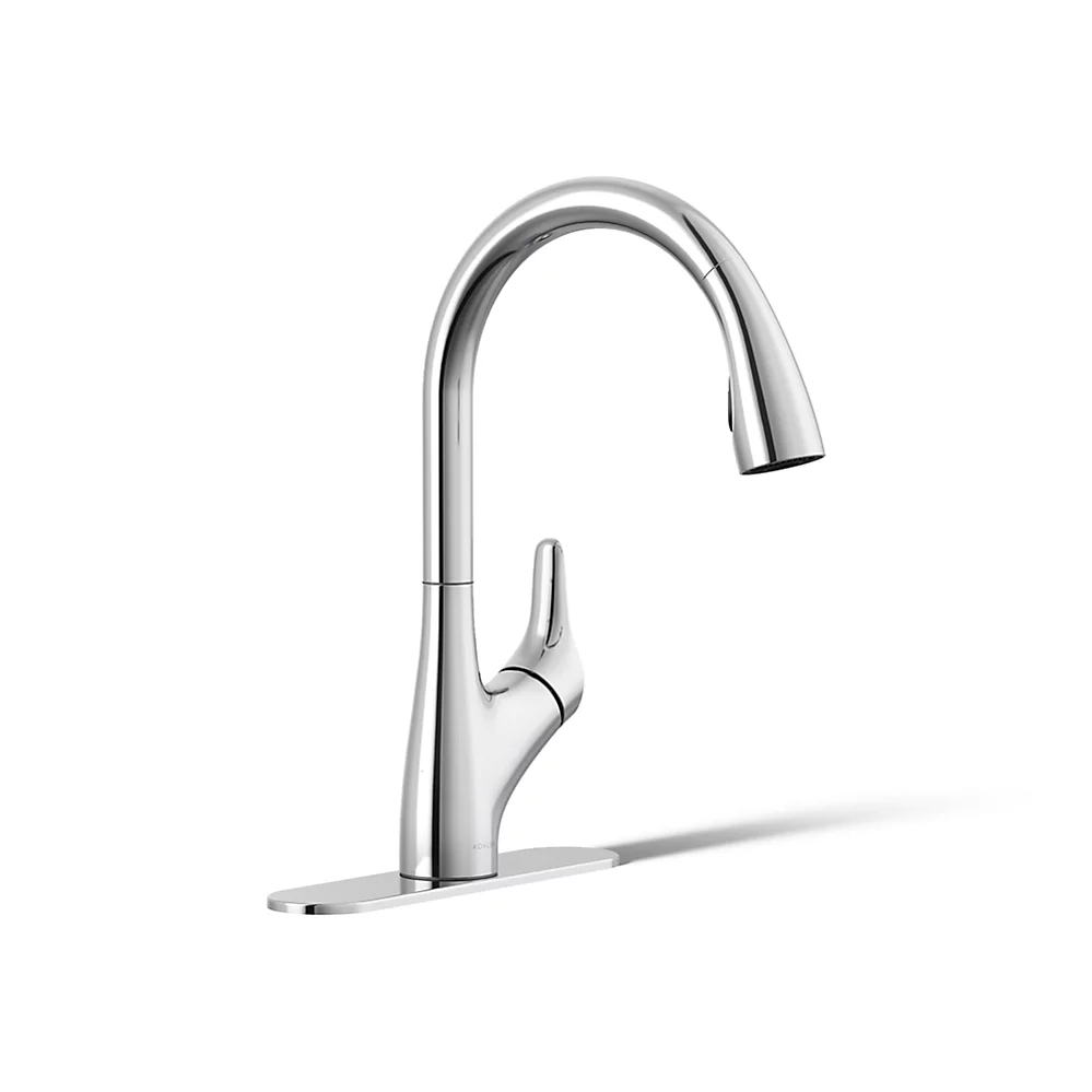 kohler Rival®Pull-down kitchen sink faucet with two-function sprayhead