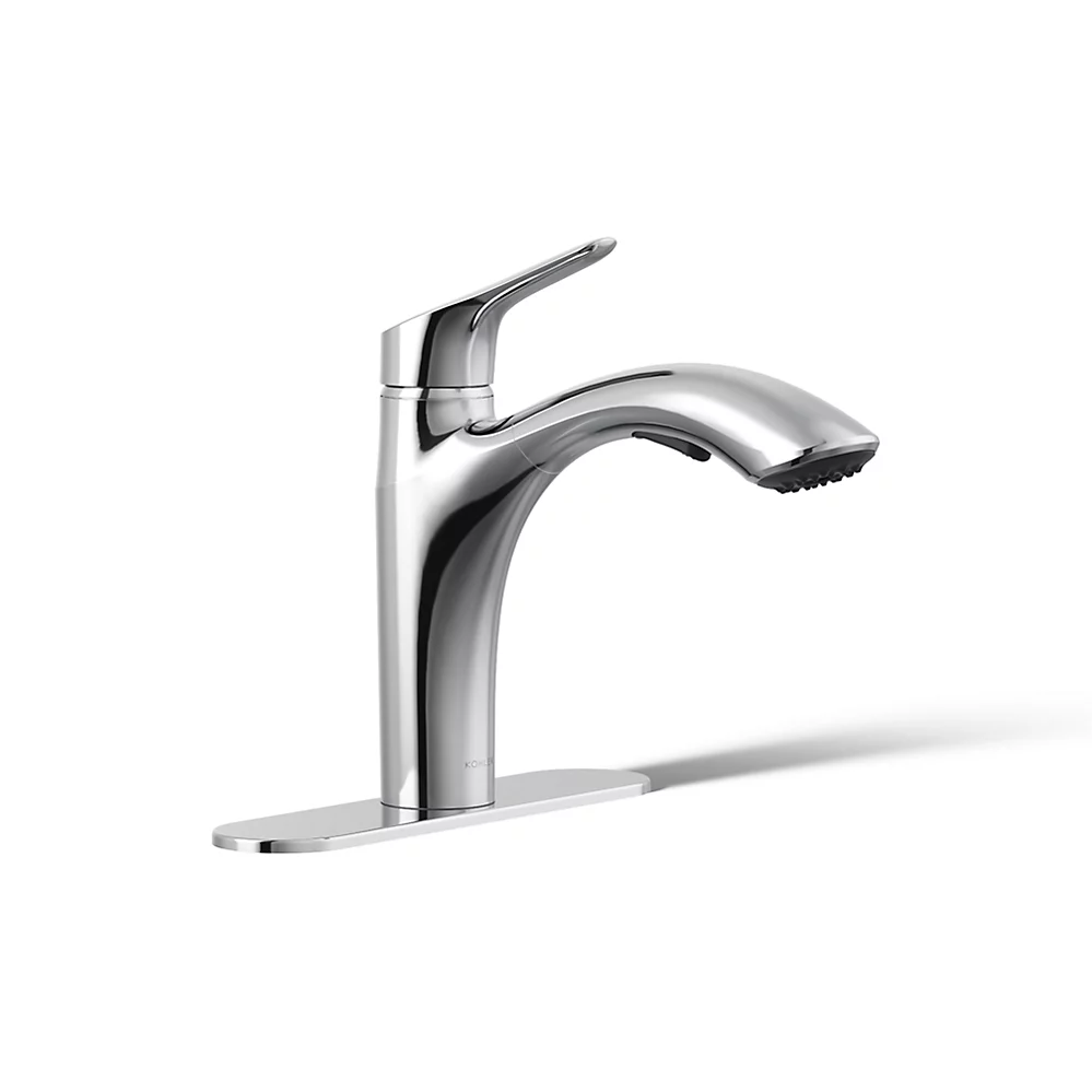 kohler Rival®Pull-out kitchen sink faucet with two-function sprayhead