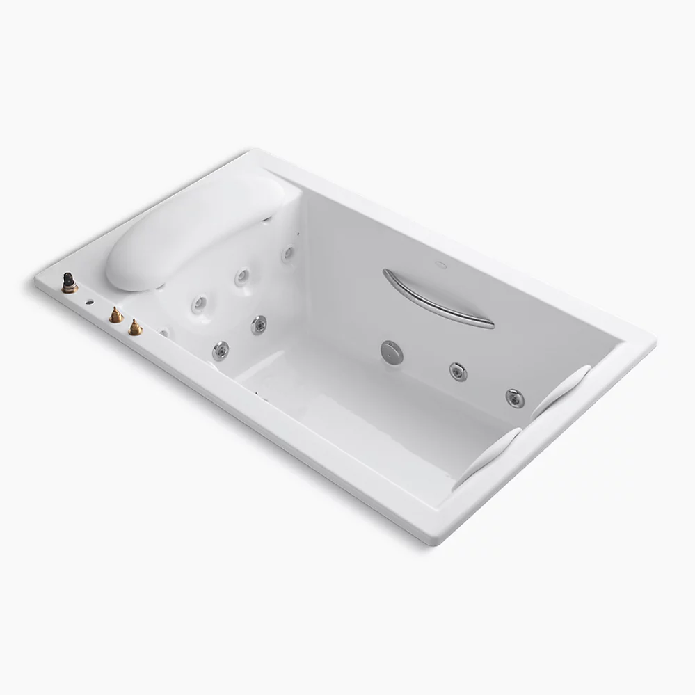 kohler RiverBath®75" x 45" drop-in heated whirlpool bath