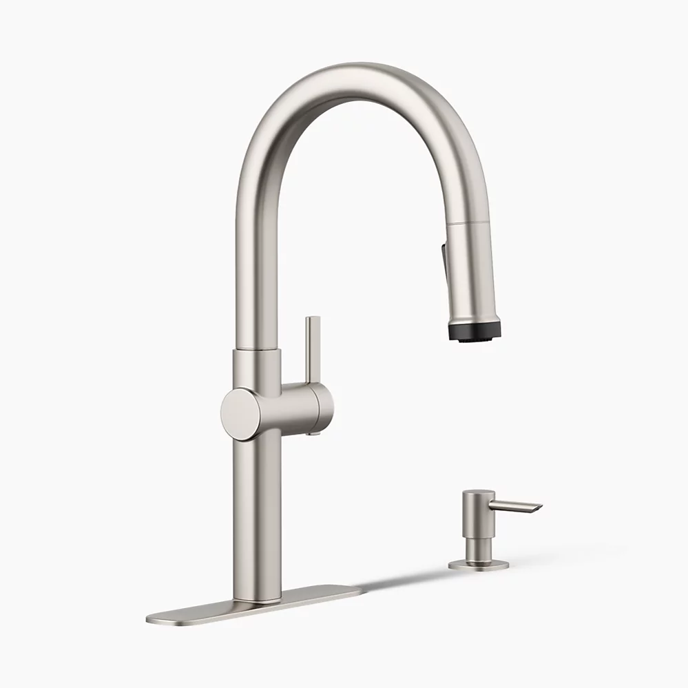 kohler Rune™Pull-down kitchen sink faucet with two-function sprayhead