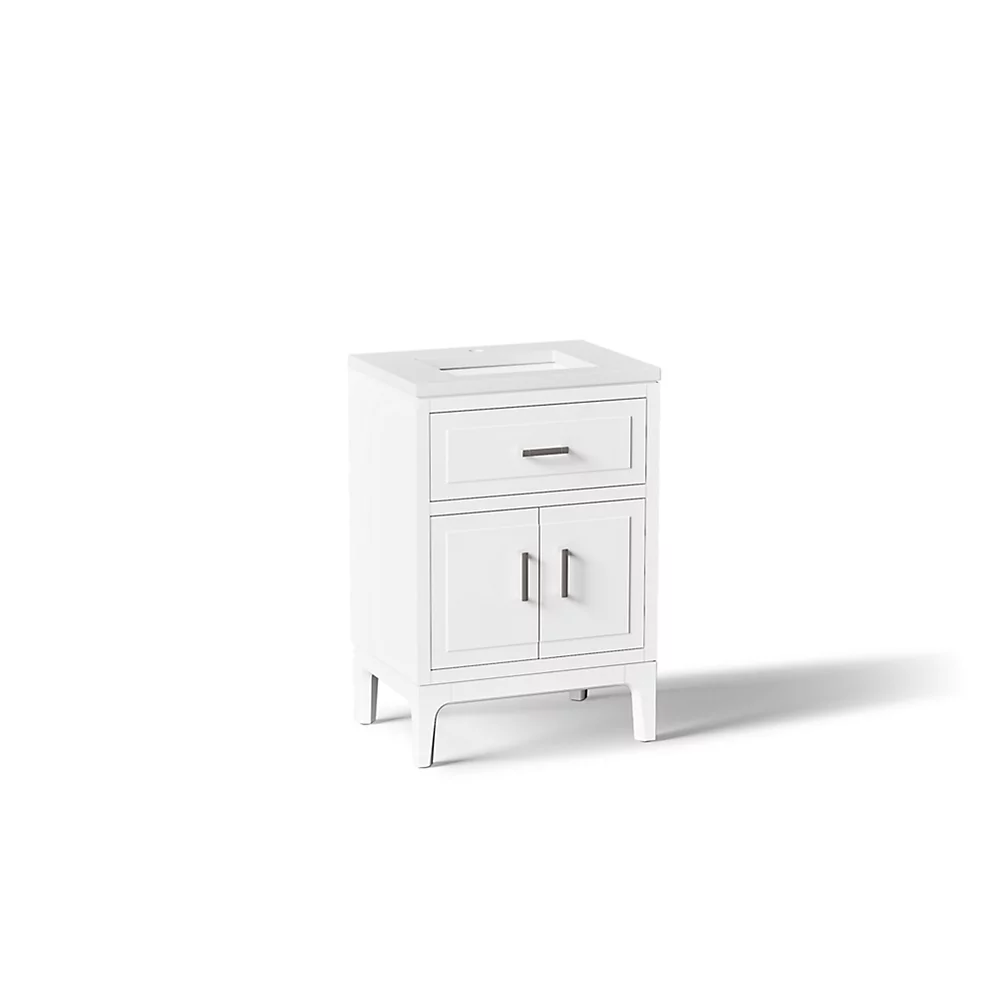 kohler Seer®24" bathroom vanity cabinet with sink and quartz top