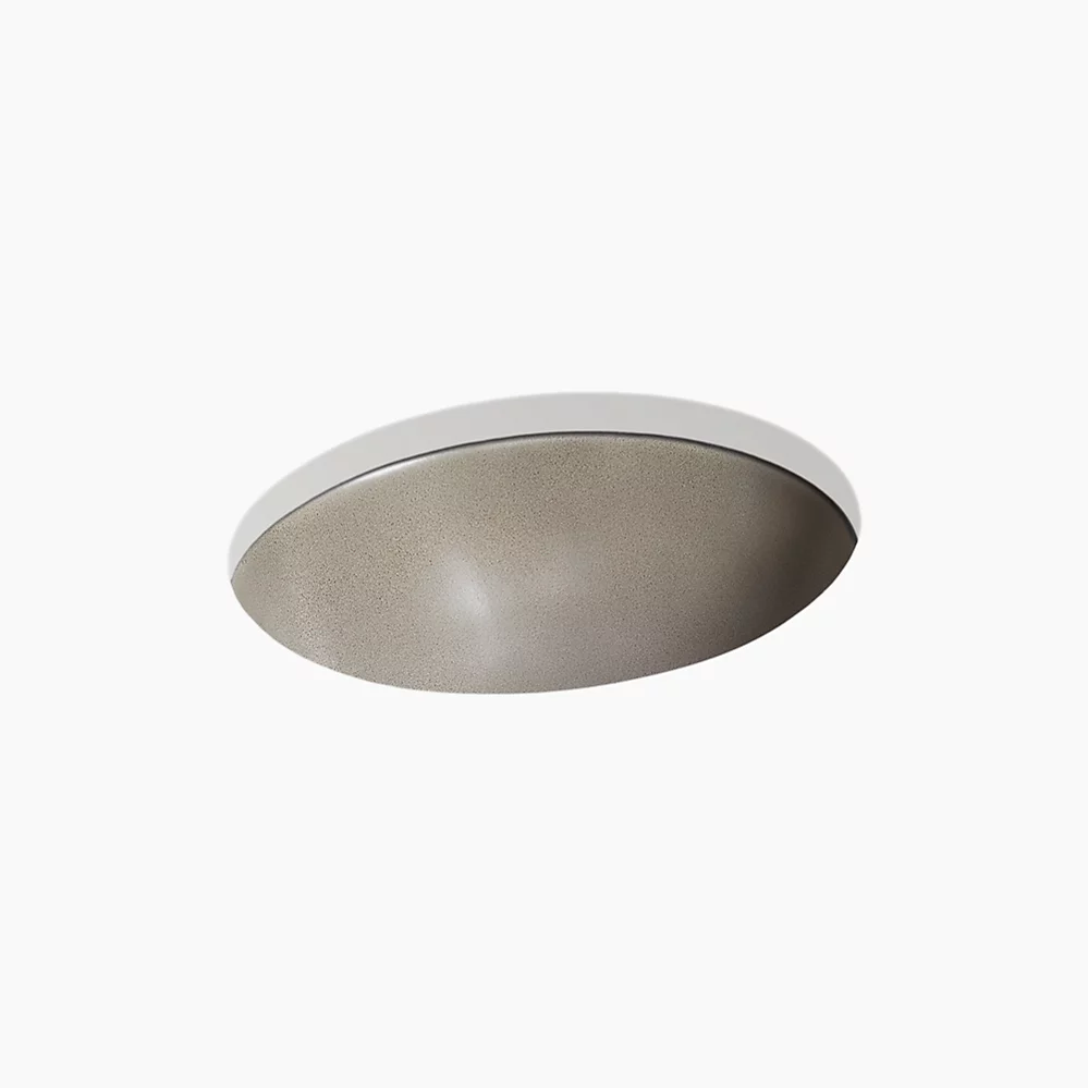 kohler Shagreen Caxton®19-1/4" oval undermount bathroom sink no overflow