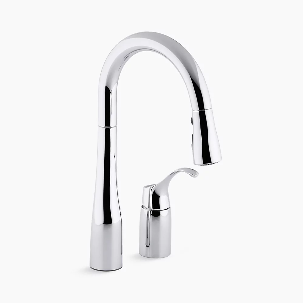 kohler Simplice®Pull-down bar sink faucet with three-function sprayhead