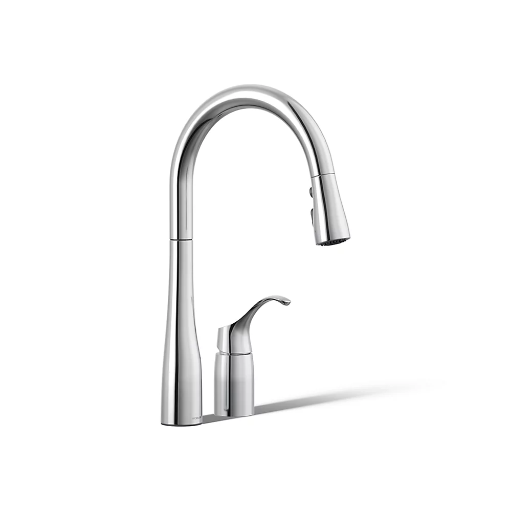 kohler Simplice®Pull-down kitchen sink faucet with three-function sprayhead