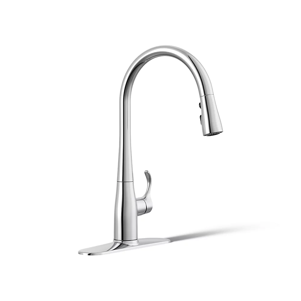 kohler Simplice®Pull-down kitchen sink faucet with three-function sprayhead