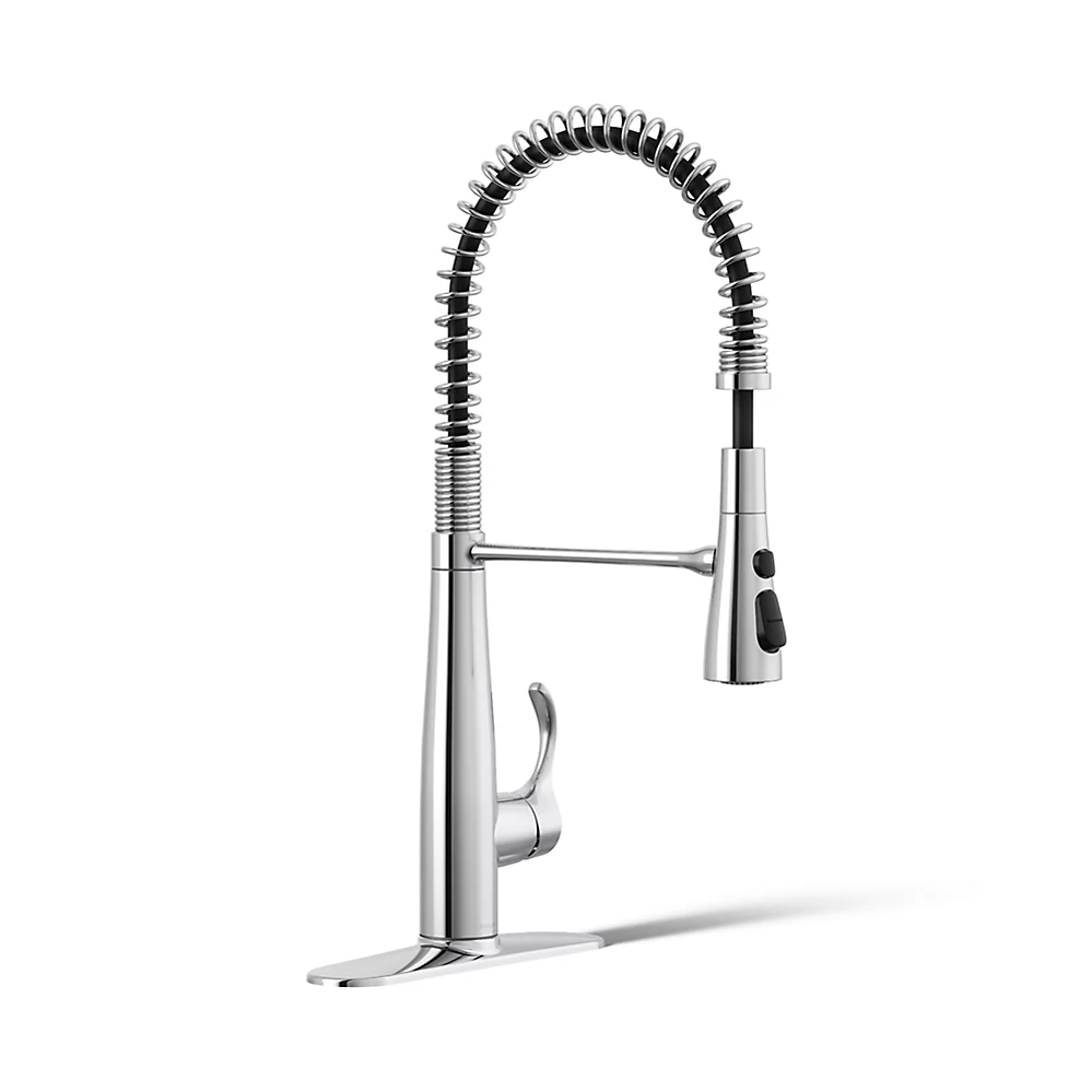 kohler Simplice®Semi-professional kitchen sink faucet with three-function sprayhead