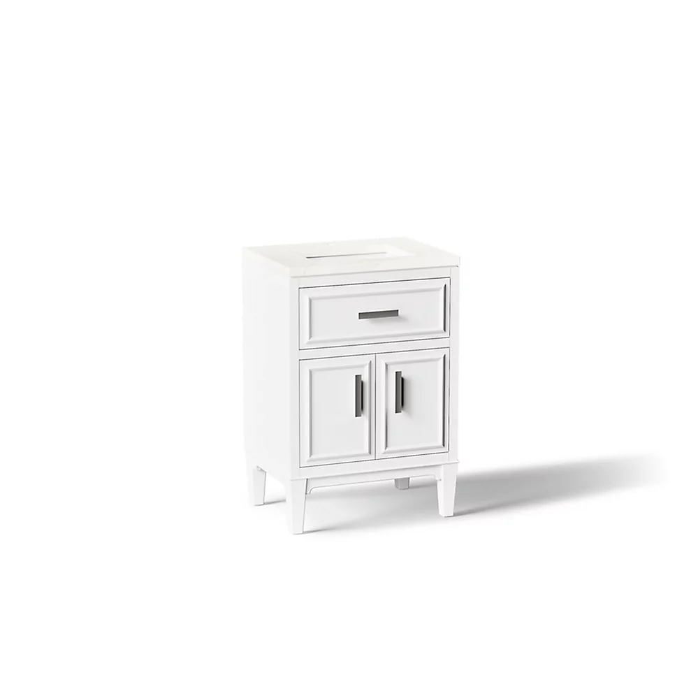 kohler Southerk®24" bathroom vanity cabinet with sink and quartz top
