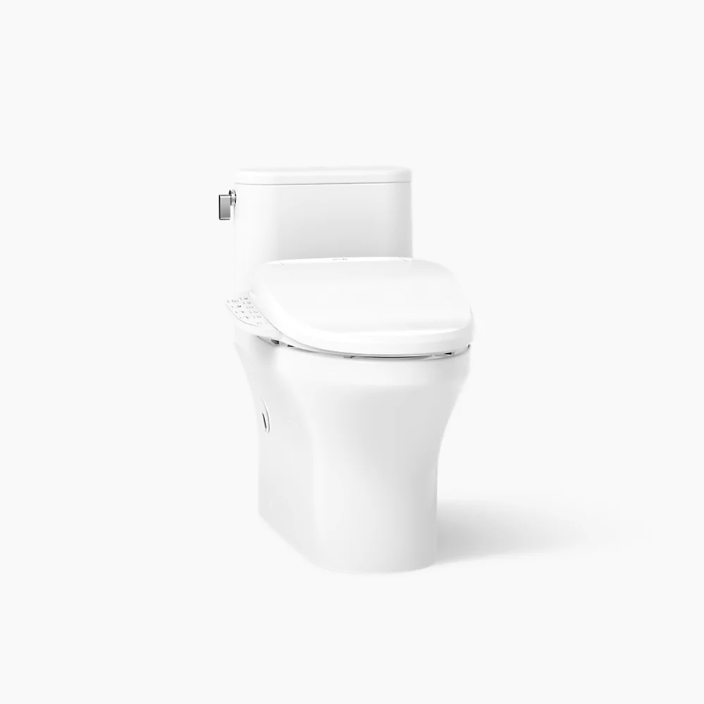 kohler Spacity™Hidden cord one-piece compact elongated toilet with skirted trapway 1.28 gpf