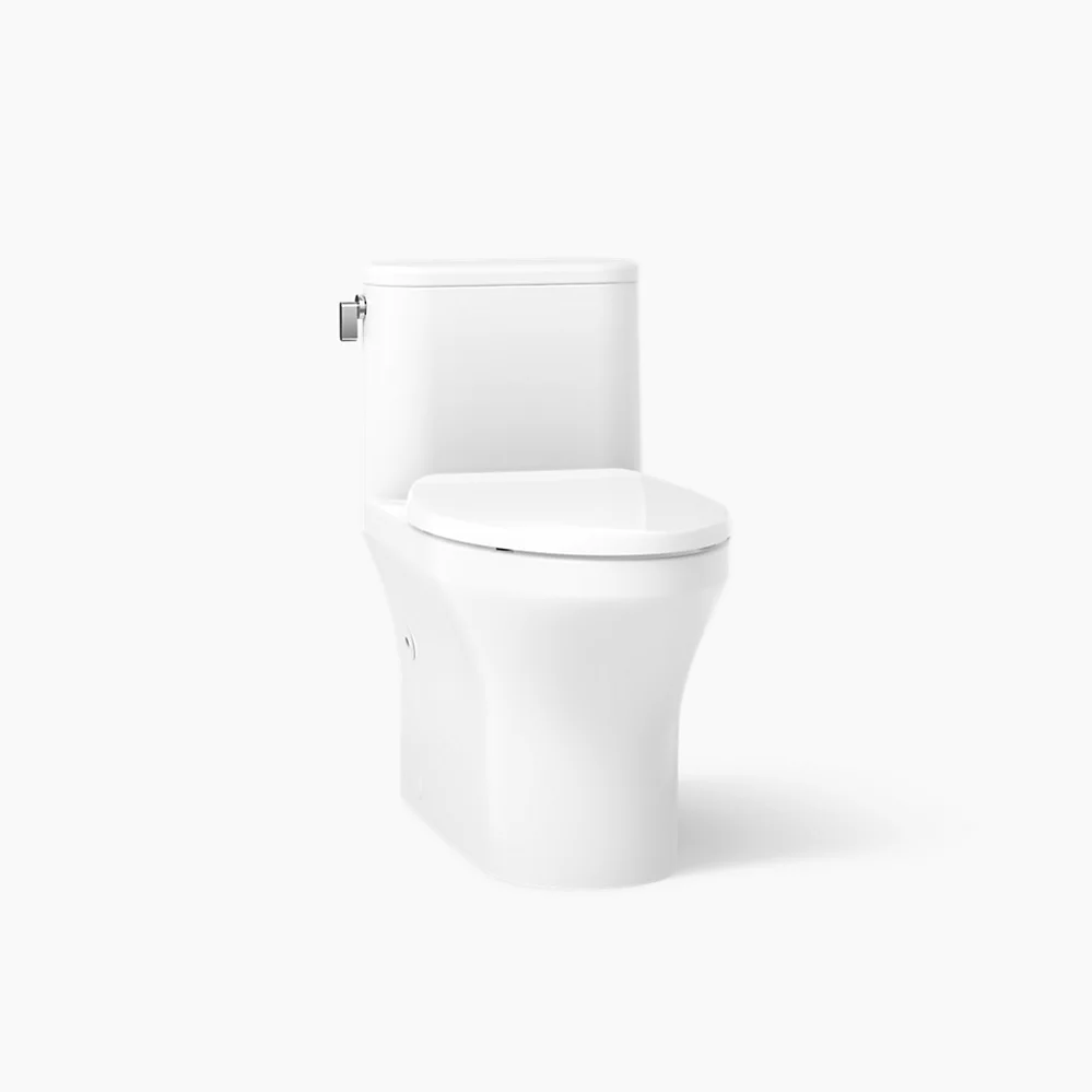 kohler Spacity™One-piece compact elongated toilet with skirted trapway 1.28 gpf