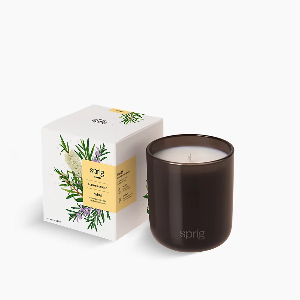 kohler SprigShield Scented Candle (Tea Tree + Rosemary)