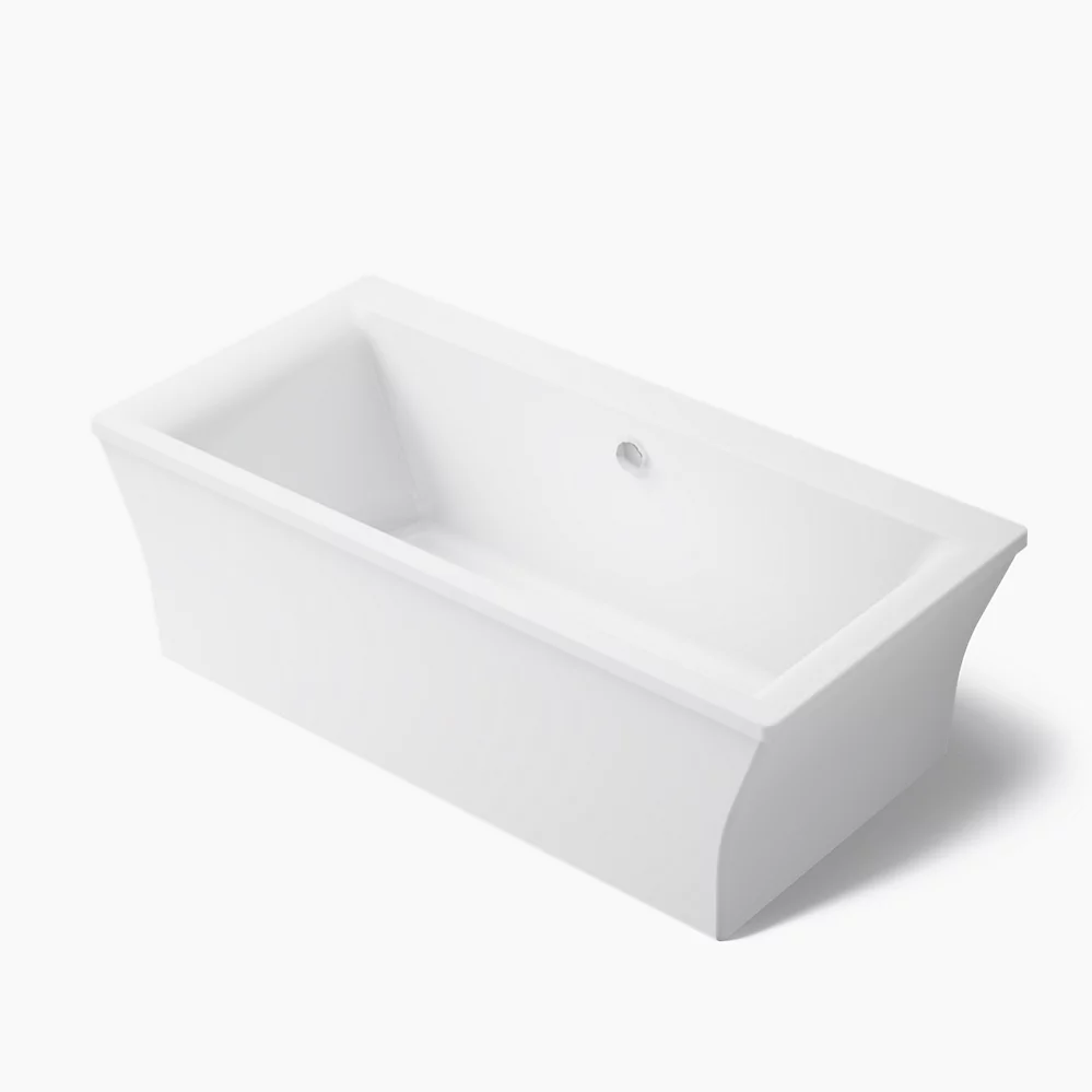 kohler Stargaze®72" x 36" freestanding bath with fluted shroud