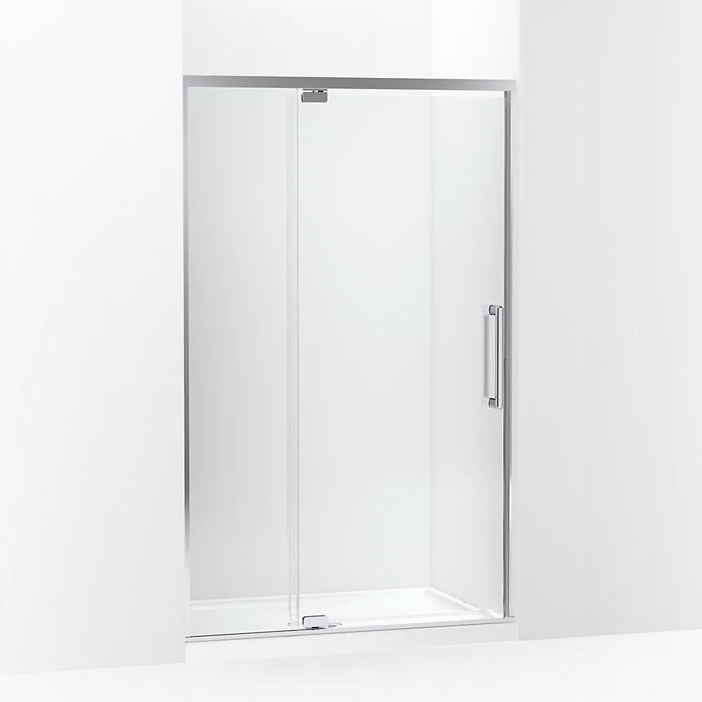 kohler Statement™76" H pivot shower door with 5/16"-thick glass