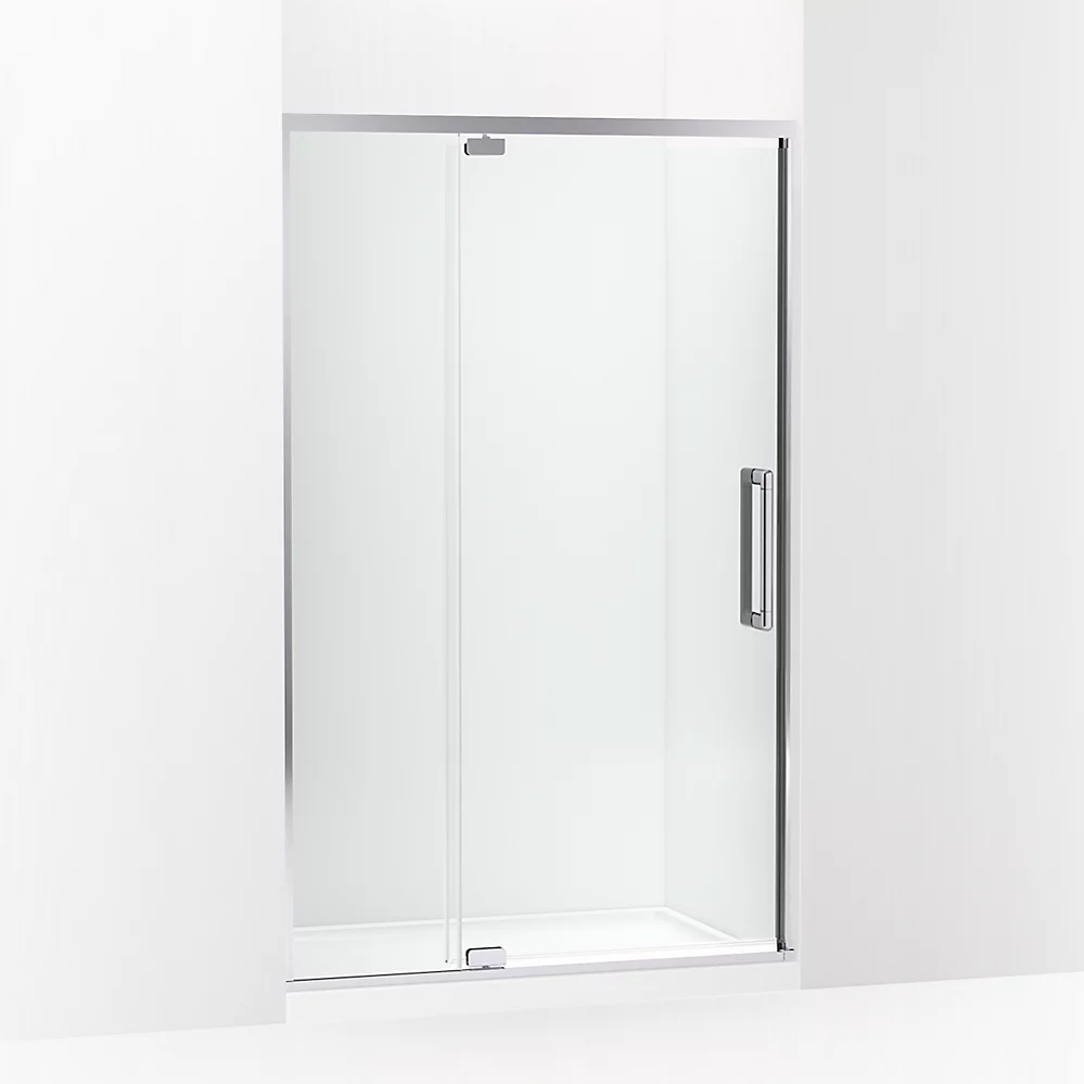 kohler Statement™76" H pivot shower door with 5/16"-thick glass