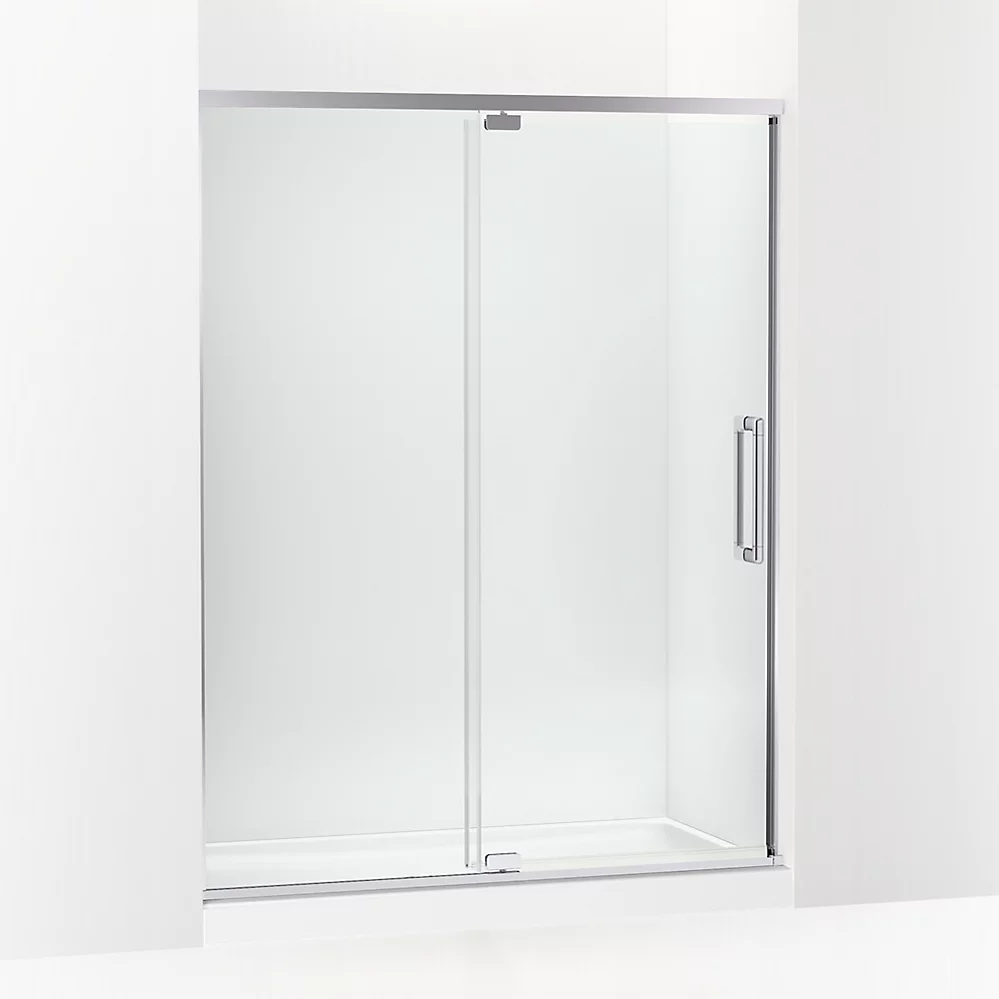 kohler Statement™76" H pivot shower door with 5/16"-thick glass