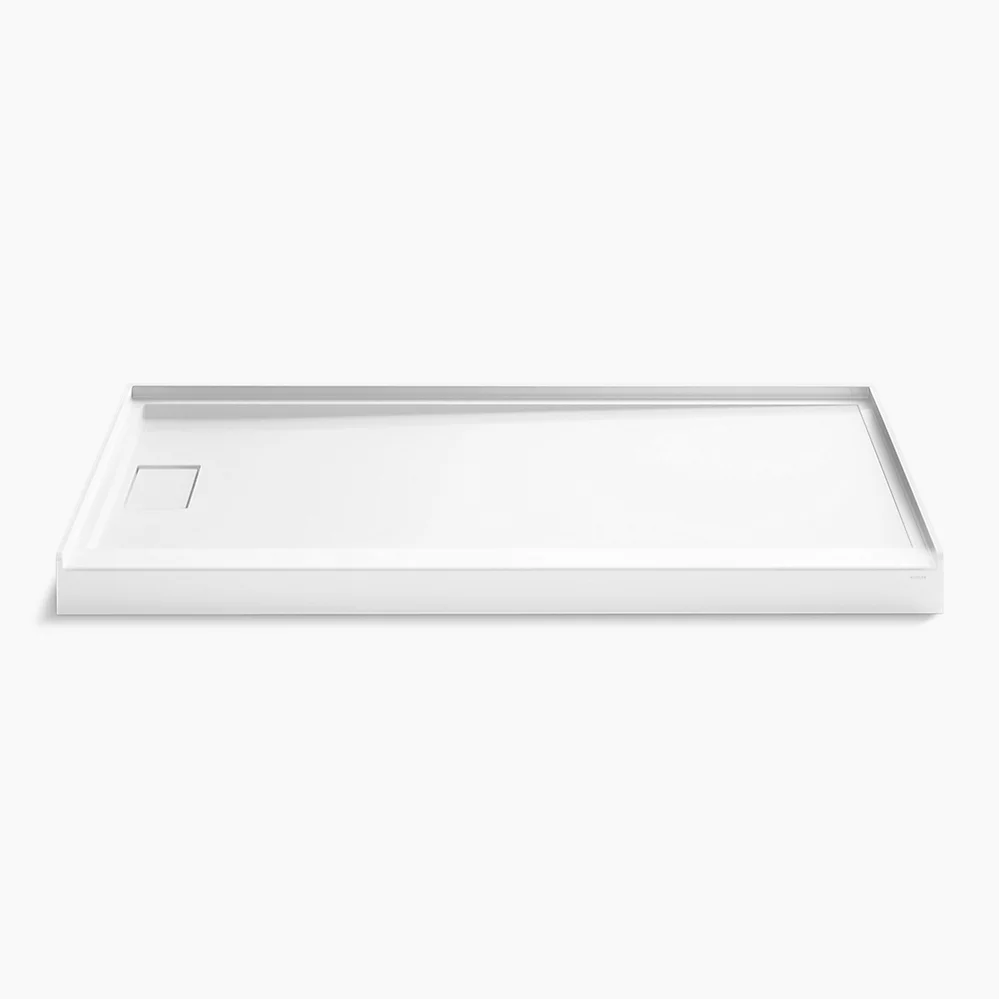 kohler Stoneridge™66" x 34" alcove shower base left drain