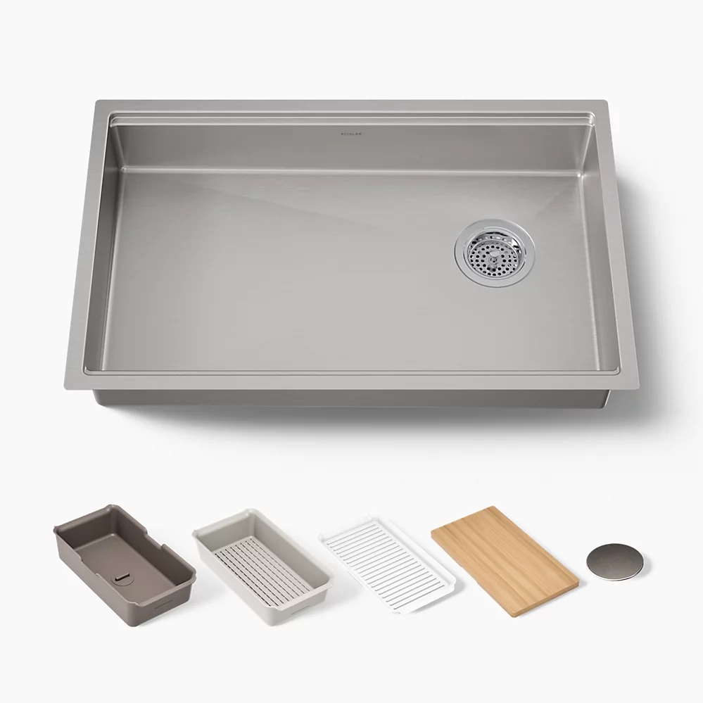 kohler Strive®29" undermount single-bowl workstation kitchen sink