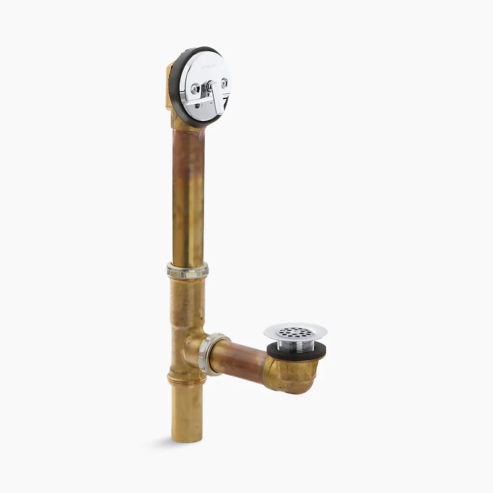 kohler Swiftflo™1-1/2" adjustable drain 17-gauge brass for 14" to 16" baths