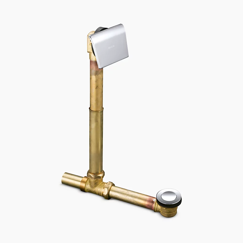 kohler Tea-for-Two®1-1/2" contoured pop-up drain and overflow for above- or through-the-floor installation