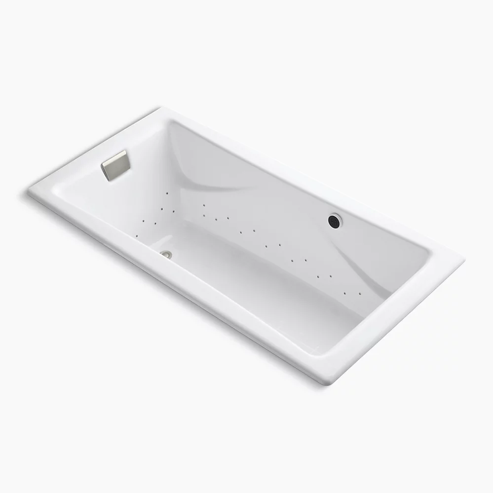 kohler Tea-for-Two®71-3/4" x 36" drop-in Heated BubbleMassage™ air bath