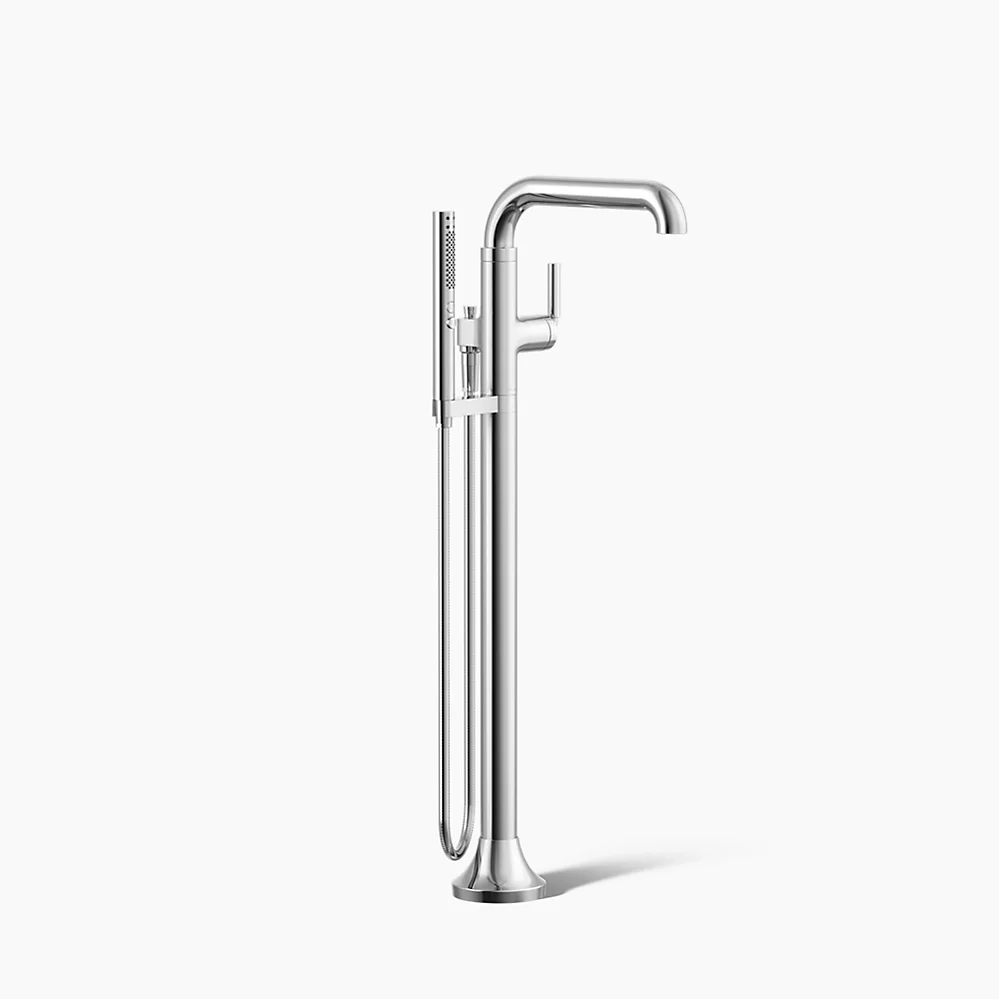 kohler Tone™Floor-mount bath filler trim with handshower
