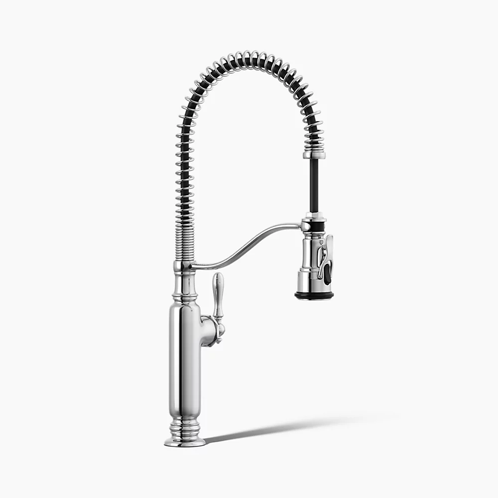 kohler Tournant®Semi-professional kitchen sink faucet with three-function sprayhead