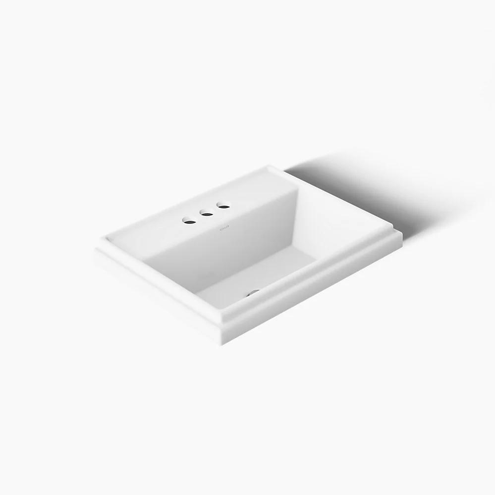 kohler Tresham®21-3/4" rectangular drop-in bathroom sink