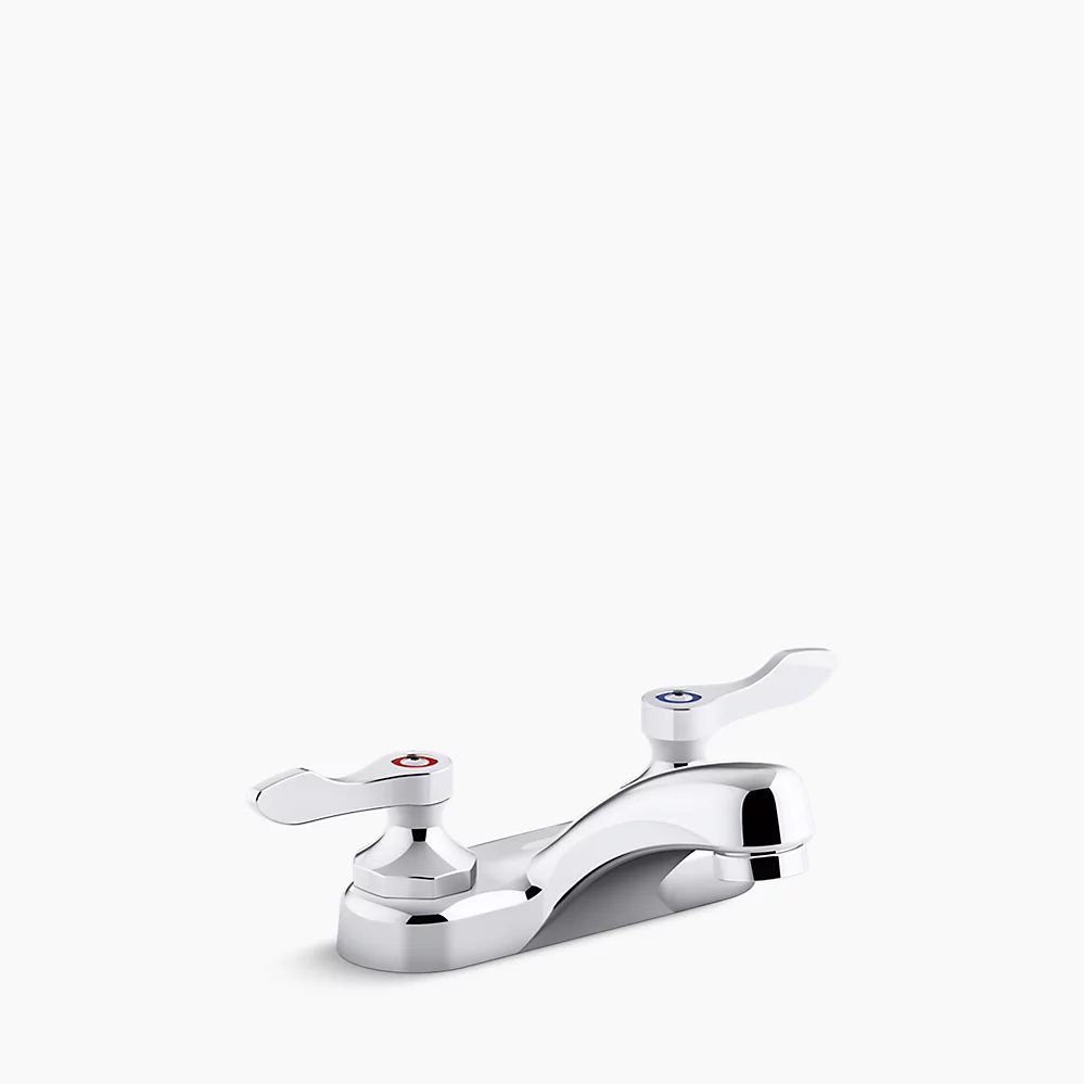 kohler Triton® Bowe®0.5 gpm centerset bathroom sink faucet with laminar flow and lever handles drain not included