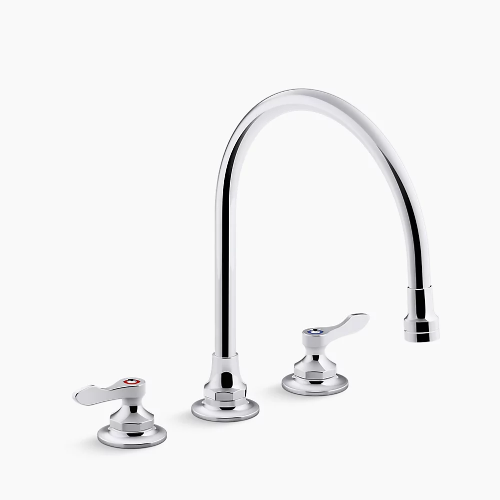 kohler Triton® Bowe®1.5 gpm kitchen sink faucet with 9-5/16" gooseneck spout aerated flow and lever handles