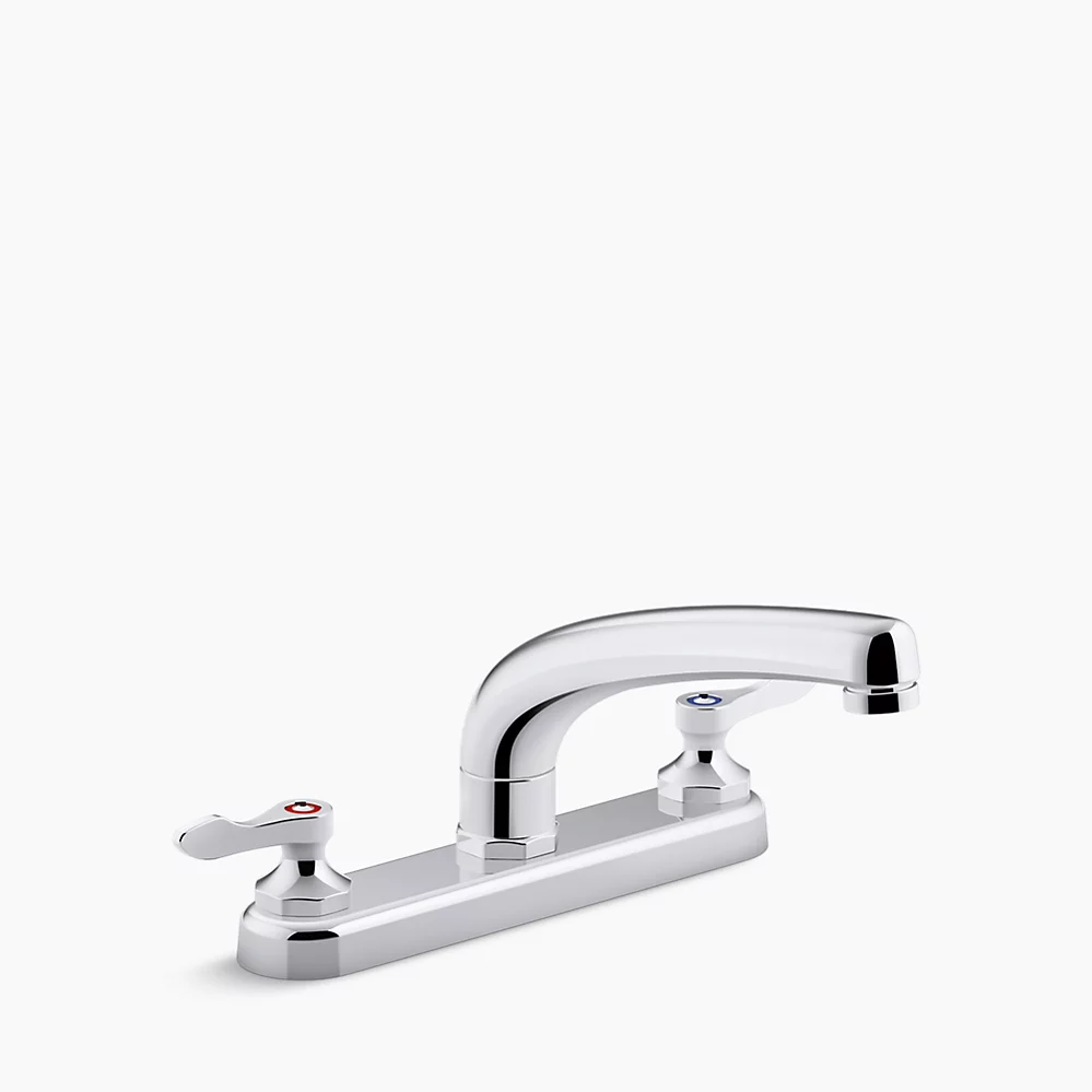 kohler Triton® Bowe®1.8 gpm kitchen sink faucet with 8-3/16" swing spout aerated flow and lever handles