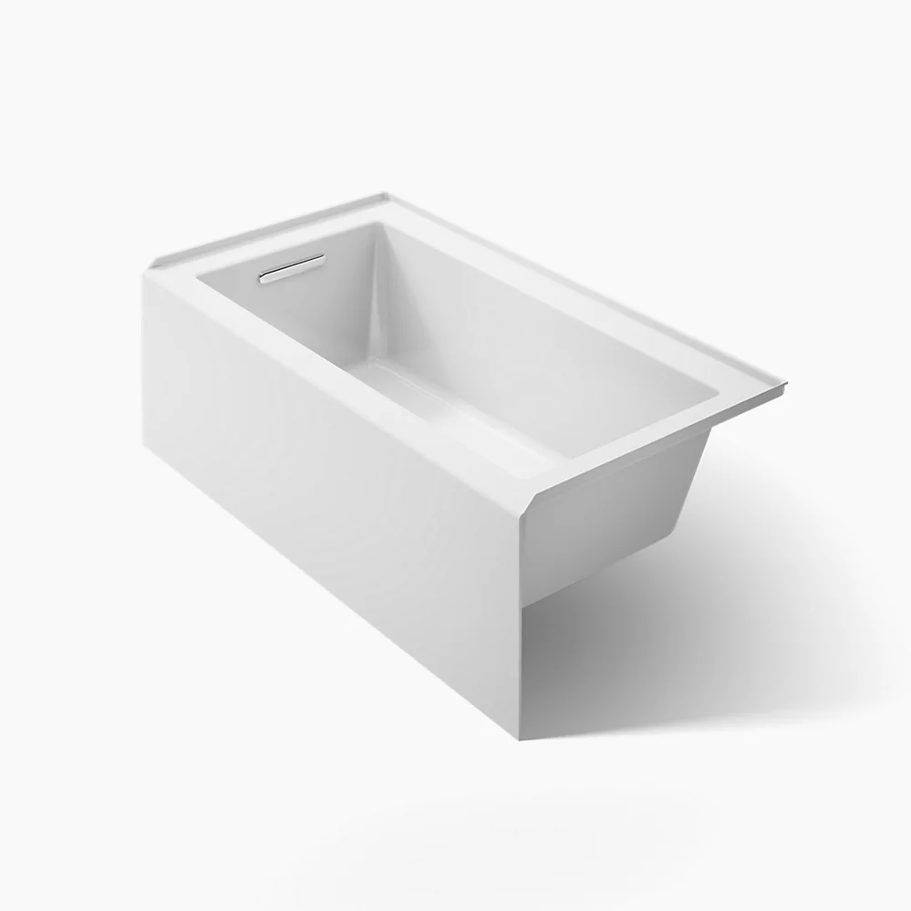 kohler Underscore®60" x 32" alcove bath with integral apron integral flange and left-hand drain