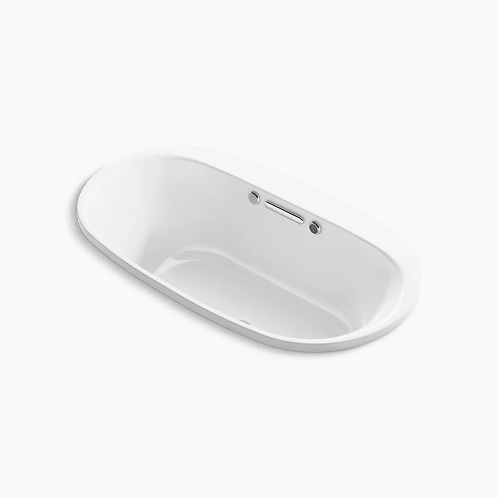 kohler Underscore®66" x 36" drop-in Heated BubbleMassage™ air bath with Bask® heated surface